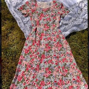 Vintage Floral Misty Lane Dress